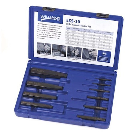 Williams 10-Pcs Scr Extrac. Set EX-10